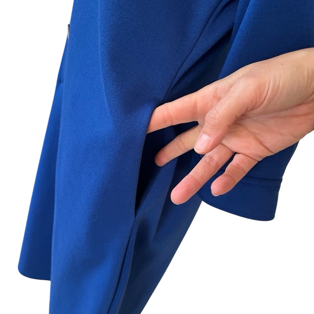 Draper’s & Damon’s lounger house dress blue with pockets size 8 medium - Picture 6 of 10